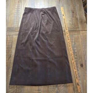 L.L. Bean Brown Pencil Shirt Size 14